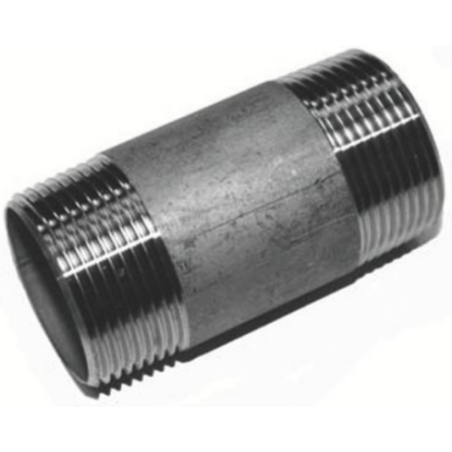 RACCORD INOX 316L MAMELON DOUBLE 100mm M/M