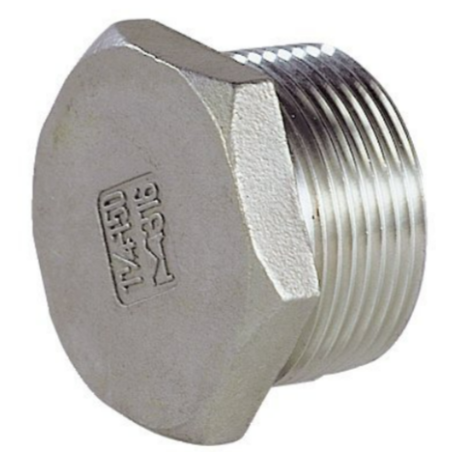 RACCORD INOX 316L BOUCHON MALE MOULE CREUX