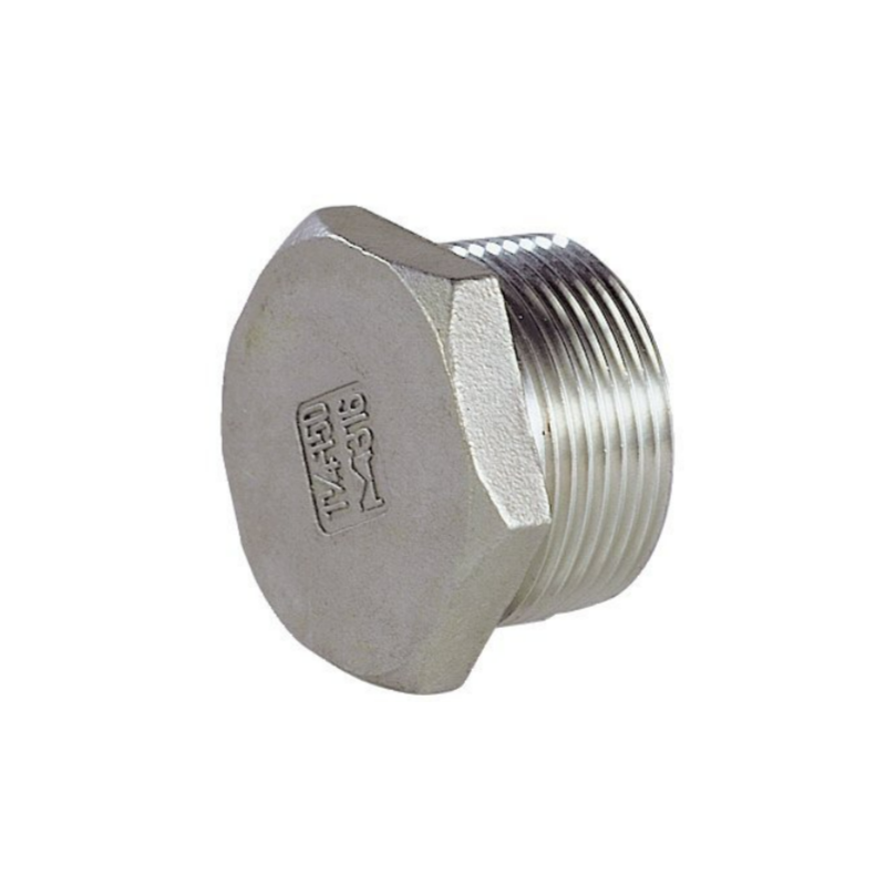 RACCORD INOX 316L BOUCHON MALE MOULE CREUX