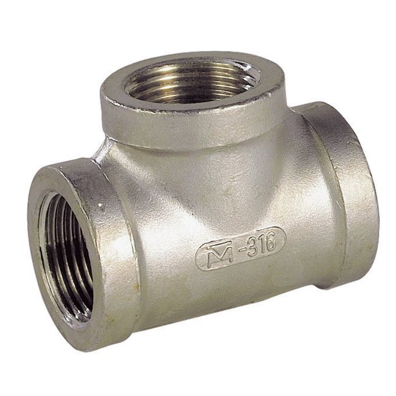 RACCORD INOX 316L TE EGAL F/F/F