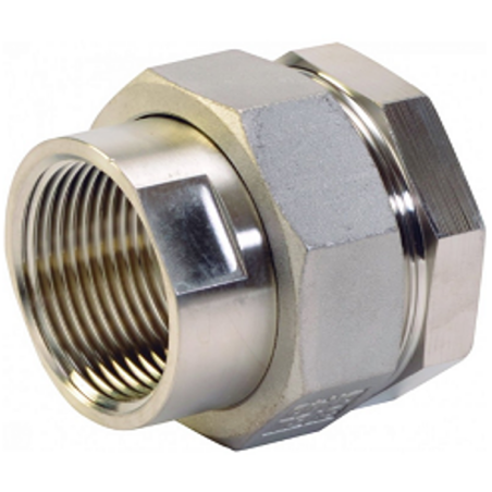 RACCORD CHIMIE 3 PIÈCES INOX 316L USINÉ F/F