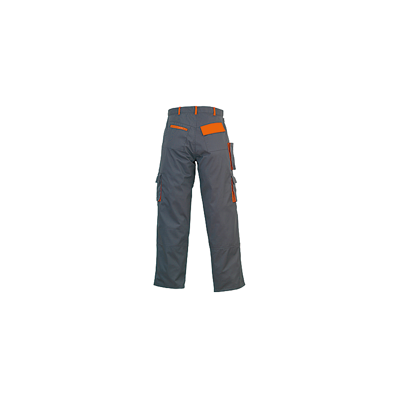 PANTALON PADDOCK GRIS/ORANGE, T XXL.56-58