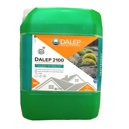 Dalep Nettoyant toiture fongicide hydrofuge DALEP 2100 Professionnel bidon de 10 litres