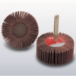 ROUE LAMELLE SUR TIGE 6MM 80X15 GR40 ROUE LAMELLE SUR TIGE 6MM 80X15 GR40