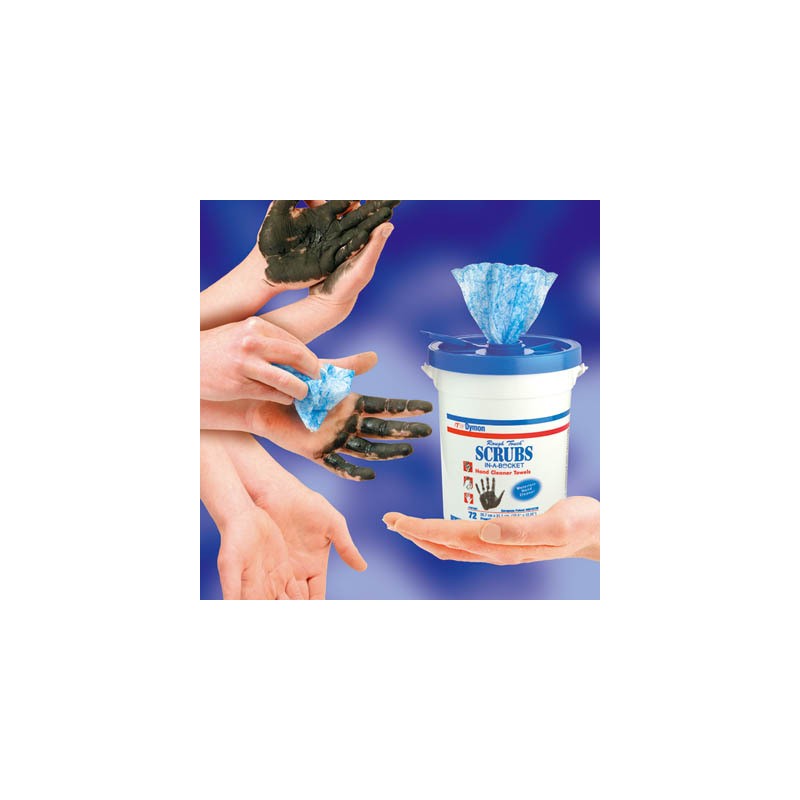 SEAU DE 72 LINGETTES NETTOYANTES SCRUBS