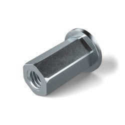 INSERT RIVKLE PLUS TETE PLATE ACIER ZINGUE HEXAGONAL Ø