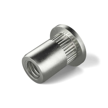 INSERT RIVKLE TETE PLATE INOX MOLETE Ø