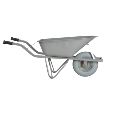 M-092-CT - BROUETTE 80L, CAISSE 1MM ARRONDIE AVEC ROUE ANTI-CREVAISON - REF 18557