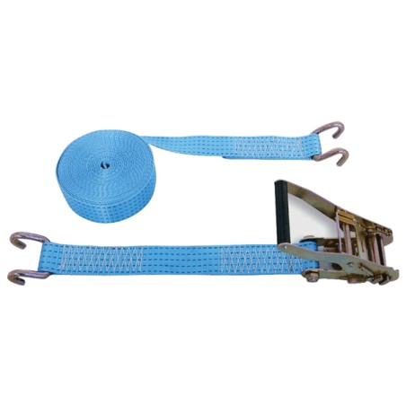 SANGLE ARRIMAGE POLYESTER L.35MM ET  8M 2 PARTIES - TENDEUR CLIQUET + DOIGTS ECARTES