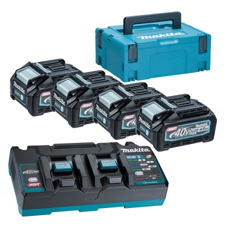 POWERPACK 4X BATTERIES 4.0AH + CHARGEUR DOUBLE 40V
