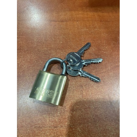 CADENAS LAITON 40mm ANSE INOX 2 CLES
