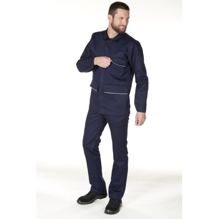 VESTE GRISE ANTI FEU 100% COTON WORKFR