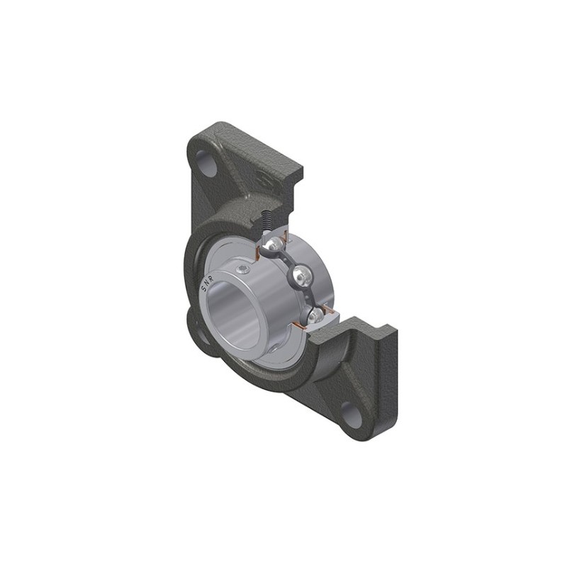 PALIER COMPLET INOX APPLIQUE 4 TROUS REF SUCF 205FG1