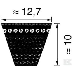 COURROIE TRAPEZOIDALE TYPE XPA, REF XPA1060