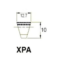 COURROIE TRAPEZOIDALE TYPE XPA, REF XPA1082