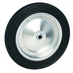 Roue caoutchouc Corps acier Série Minotaure Diamètre 400mm Alésage 25mm Charge 500kg