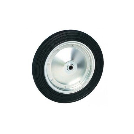 Roue caoutchouc Corps acier Série Minotaure Diamètre 400mm Alésage 30mm Charge 500kg