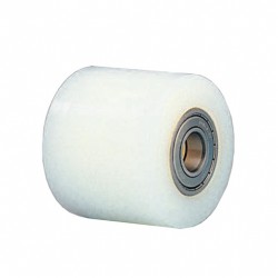 Galet polyamide Ernyl® pour transpalette Série Type 77 Diamètre 82mm Alésage 0mm Charge 650kg