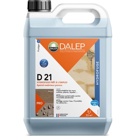 DALEP HYDROFUGE D21 PRÊT A L'EMPLOI BIDON 20L