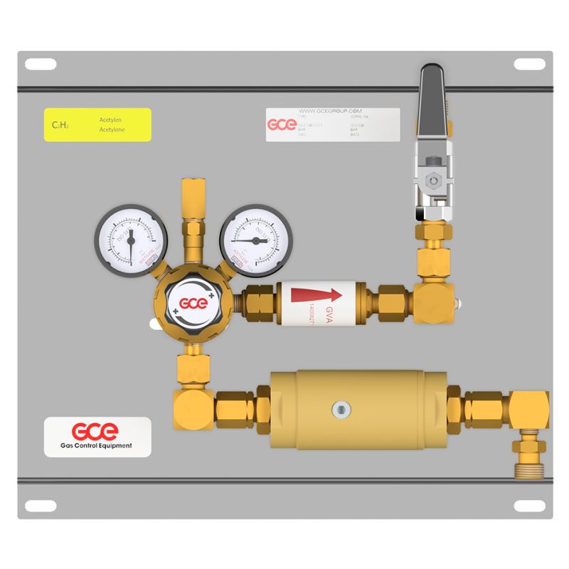 PANNEAU DE DETENTE ACETYLENE MM70-1