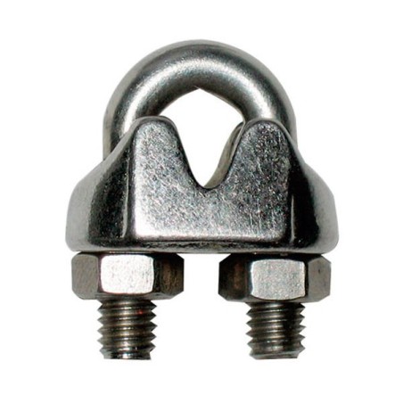 SERRE CÂBLE A ÉTRIER INOX