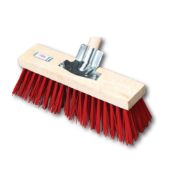 BALAI CANTONNIER 40CM PVC ROUGE DOUILLE