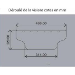 VISIERE DE PROTECTION POLYCARBONATE 488X220