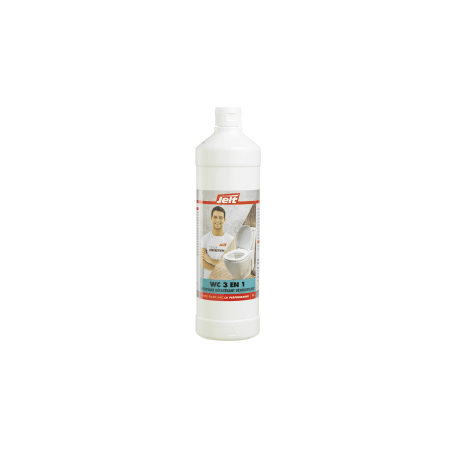 BIDON 1 LITRE WC 3 EN 1 - Gel détartrant, nettoyant, désodorisant