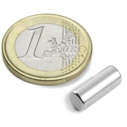 BOITE DE 5 AIMANT CYLINDRIQUE MAGNETIQUE Ø5mm HAUTEUR 13.96 mm 1.1 KG