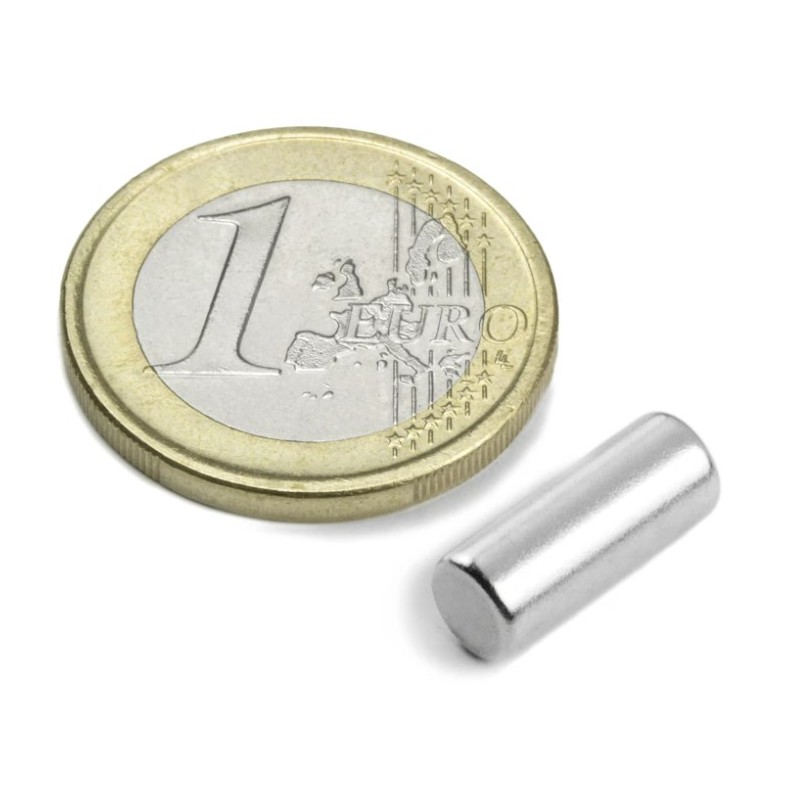 BOITE DE 5 AIMANT CYLINDRIQUE MAGNETIQUE Ø5mm HAUTEUR 13.96 mm 1.1 KG