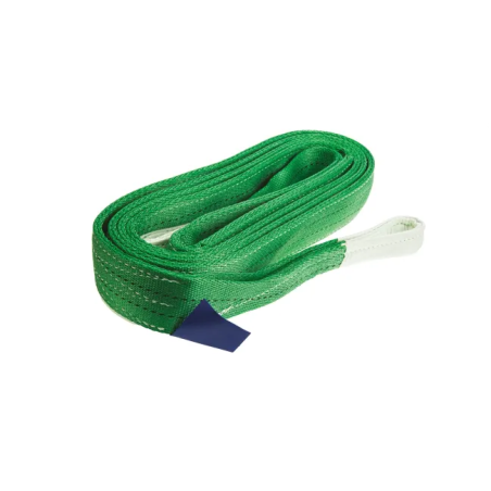 ELINGUE SANGLE PLATE ACIDE 2T 10.5M A BOUCLE N°0 VERTE LARG 60mm