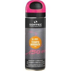 TRACEUR CHANTIER FLUO ROSE 650ML