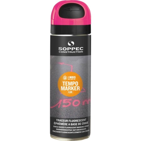 TRACEUR CHANTIER FLUO ROSE 650ML