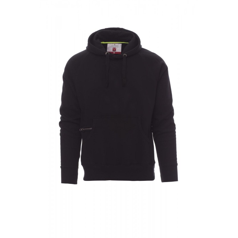 SWEAT SHIRT HOMME A CAPUCHE ATLANTA + NOIR 14000