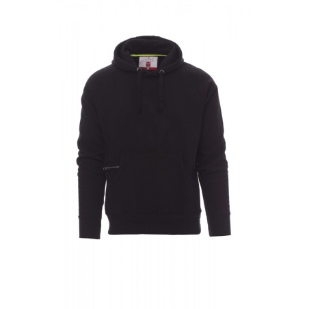 SWEAT SHIRT HOMME A CAPUCHE ATLANTA + NOIR 14000