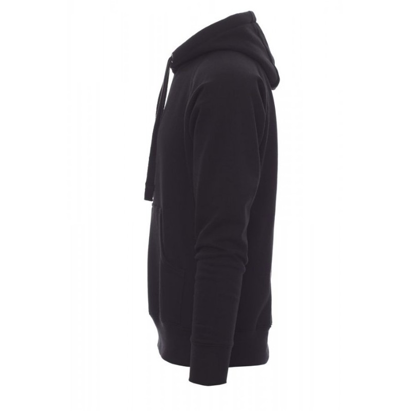SWEAT SHIRT HOMME A CAPUCHE ATLANTA + NOIR 14000