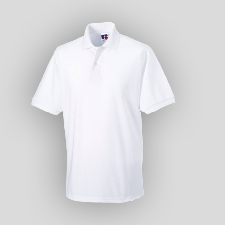 POLO 60° POLY-COTON 215 GR BLANC MIXTE