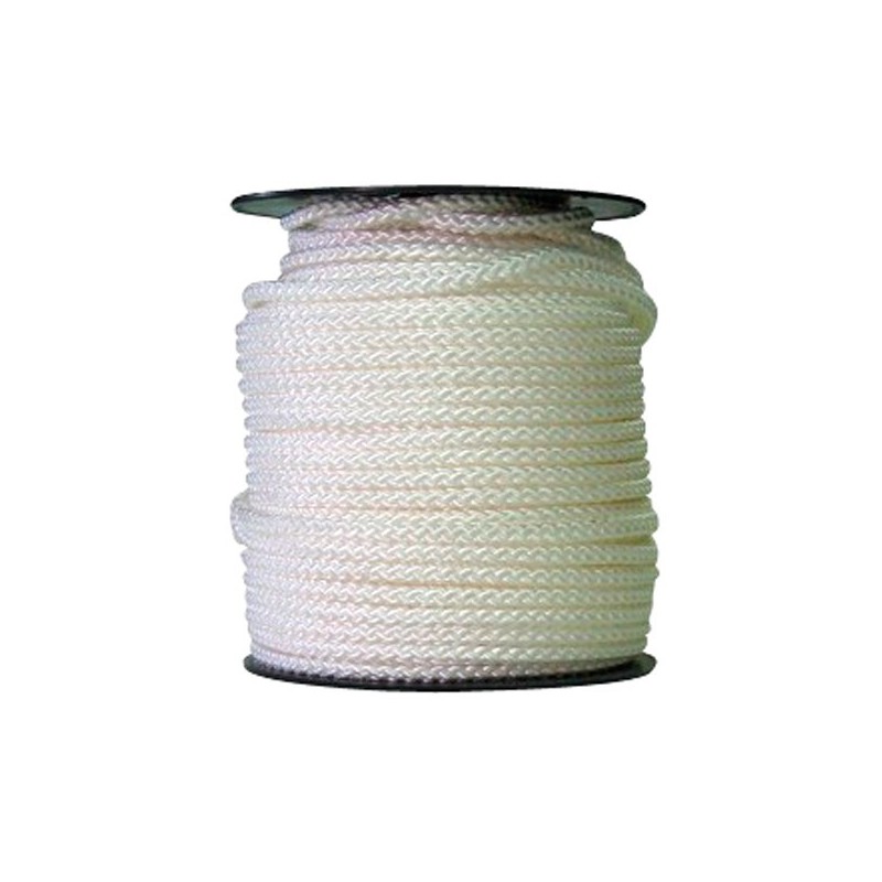 CORDAGE POLYPROPYLÈNE TRESSÉ (DRISSE) EN BOBINE D.5MM - 100M