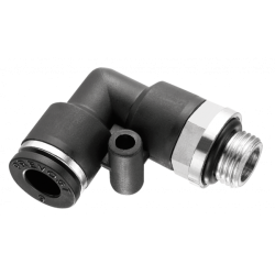 RACCORD COUDE 90° MALE CYLINDRIQUE ORIENTABLE
