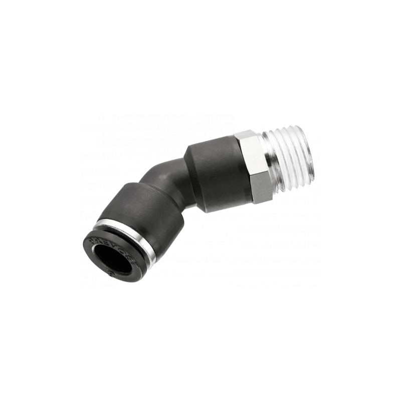 RACCORD COUDE 45° MALE CONIQUE ORIENTABLE