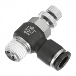 REGLEUR DE DEBIT ECHAPPEMENT A MOLETTE MALE CONIQUE