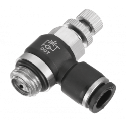 REGLEUR DE DEBIT ECHAPPEMENT A MOLETTE MALE CYLINDRIQUE