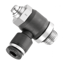 REGLEUR DE DEBIT BIDIRECTIONNEL A VIS MALE CYLINDRIQUE