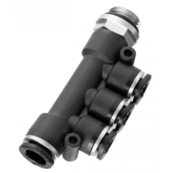 UNION TRIPLE INEGALE MALE CYLINDRIQUE