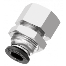 RACCORD TRAVERSÉE DE CLOISON FEMELLE CYLINDRIQUE