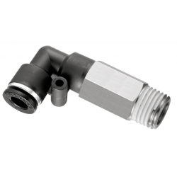 RACCORD COUDE 90° MALE CONIQUE ORIENTABLE LONG