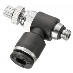 REGLEUR DE DEBIT BIDIRECTIONNEL A MOLETTE MALE CYLINDRIQUE