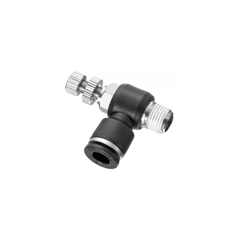 REGLEUR DE DEBIT BIDIRECTIONNEL A MOLETTE MALE CYLINDRIQUE