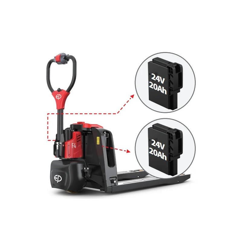 TRANSPALETTE LI-ION 1.5T F4 SANS ROUES STABILISATRICES