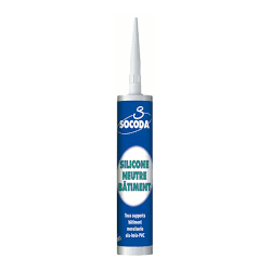 CARTOUCHE 310ML Silicone bâtiment BLANC